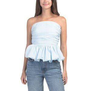 US TOGETHER Nantucket Breeze Bubble Hem Tube Top